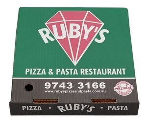 Hộp Pizza Inch Gợn Sóng Màu Nâu In Logo Tùy Chỉnh Màu Trắng Cho Nhà Hàng Bánh Pizza - Product Image 4