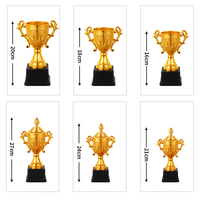 Personnalisé blanc sport tennis badminton musculation cricket golf basket-ball football métal football récompenses coupe médailles et trophées