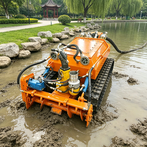 Robot de dragage intelligent pour égouts, robot de dragage sur chenilles avec navigation à distance pour le nettoyage des égouts étroits, dragage haute efficacité - Product Image 1