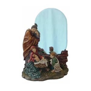 โรงงานราคาโดยตรงงานฝีมือเรซินไอคอนครอบครัวศักดิ์สิทธิ์ทำมือครอบครัวศักดิ์สิทธิ์ทางศาสนา - Product Image 2