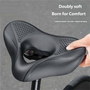 Sillín de Bicicleta de Poliuretano con Absorción de Impactos, Transpirable y de Alta Elasticidad <span class=keywords><strong>para</strong></span> Bicicletas de Montaña y Carretera Ligeras, Superventas - Product Image 2