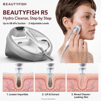 Beautyfish Aspirateur de points noirs multifonctionnel pour le visage, oxygène, dermabrasion, hydra aqua peel, solution pour usage domestique et commercial