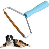 Écologique, multi-tissus, gratte-tapis anti-bouloches, dépoussiéreur manuel, manche hybride en acier inoxydable, pour poils de chien et petits animaux