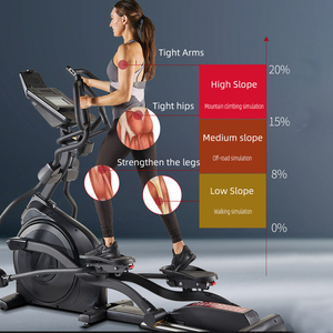 Sortie d'usine Machine elliptique commerciale Gym Machine elliptique de marche dans <span class=keywords><strong>l</strong></span>'espace Elliptique d'escalade avant commercial - Product Image 6