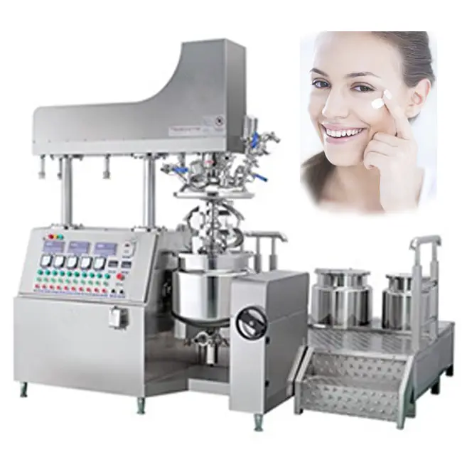 Cosmetic vacuum ointment emulsifying mixer cream making machine