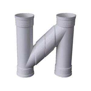 Venta directa de fábrica, accesorios de Tubería Tipo H, larga vida útil, fácil de instalar, accesorios de tubería de Pvc de plástico blanco Flexible, 110*75 Mm - Product Image 2