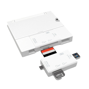 Lector de tarjetas con caja de almacenamiento multifuncional TODO en uno Tipo-c USB3.0 Transferencia USB Flash Drive TF/SD Almacenamiento de tarjetas - Product Image 1