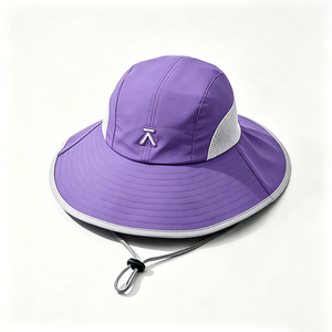 Chapeau de soleil unisexe UPF50+ à large bord, protection UV, maille respirante, chapeau bob d'extérieur avec sangle sous le menton, idéal pour la pêche, les sports et l'usage quotidien - Product Image 5