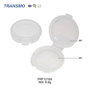 Emballage biodégradable transparent pour blush, palette de fards à paupières individuels, étui compact rond, conteneur en plastique et PP pour parfum - Product Image 3