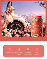 Carmate Série de parfums floraux de haute qualité, parfum solide naturel pour voiture, flacon en métal coloré, parfum durable 160g