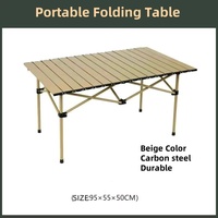 Table pliante portable en acier au carbone pour camping, pique-nique et barbecue, idéale pour l'extérieur - Vente en gros usine