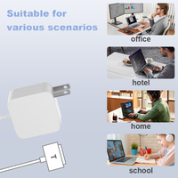 Adaptateur T-Tip 45W pour ordinateur portable Adaptateur universel Type C pour chargeur pour mac Adaptateur de chargeur pour ordinateur portable