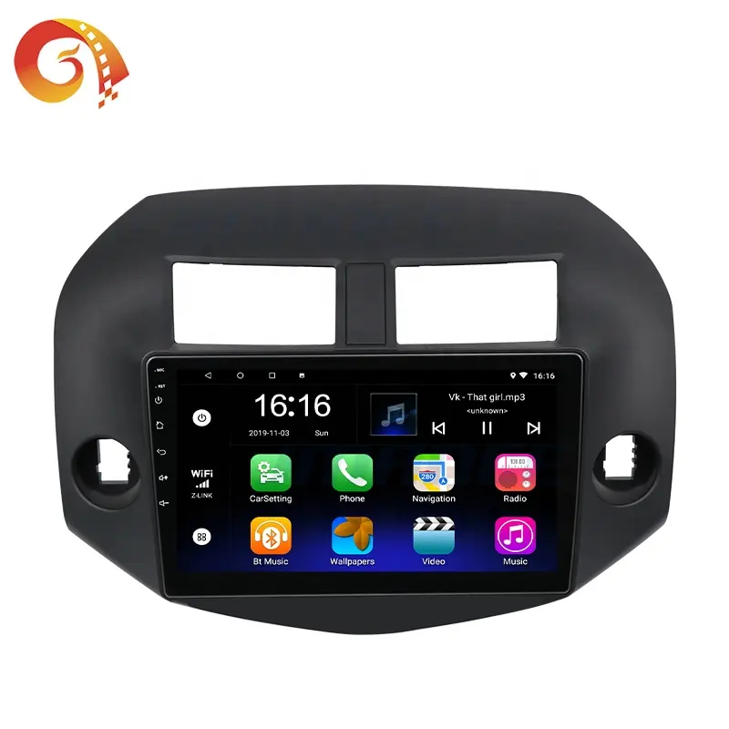 Bộ Định Vị Gps Đầu Phát Video Dvd Trên Xe Hơi Hệ Thống Âm Thanh Nổi Đa Phương Tiện Đài Phát Thanh Ô Tô Android Cho Toyota Rav4 2006-2012