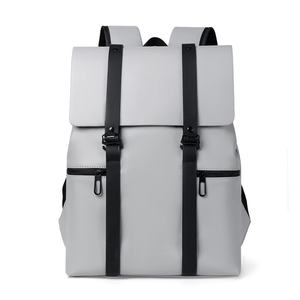 Nouveauté : Sac à dos personnalisé pour collège et lycée, pour hommes et adolescents, imperméable, avec rabat, pour ordinateur portable, grande capacité, en polyester - Product Image 1