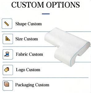 Oreiller ergonomique en mousse à mémoire de forme pour couples, avec housse rafraîchissante, pour dormeurs latéraux – Fournisseur OEM/ODM d'oreillers personnalisés - Product Image 6