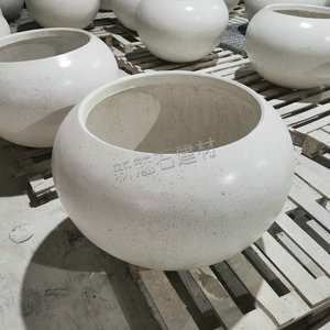 Macetas de Cemento Modulares con Diseño de Terrazo, Color Blanco, Gris y Amarillo, Tamaño Personalizado - Product Image 2