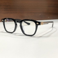 Gafas Ópticas de Diseño de Alta Calidad para Hombre y Mujer, Estilo Punk CHIRP CHIRP TALLA 48-23, Monturas de Gafas de Acetato y Titanio de Lujo para Negocios