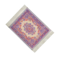 Lot de 4 sous-verres élégants en tissu et caoutchouc Tapis et tapis design