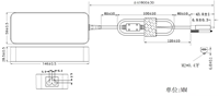 Adaptateur d'alimentation USB-C PD45W 65W 100W 140W 240W à verrouillage par vis IEC60601 pour concentrateur, station d'accueil, réseau industriel, audio et vidéo