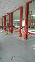 4T Hydraulique 2 Post clear Floor Car Lift Machine