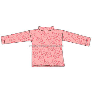 Vendita Calda Estiva Camicie Traforate per Bambini con Stampa Floreale e a Quadretti, Vendita all'Ingrosso di Top in Rete a Maniche Lunghe per Bambine - Product Image 3