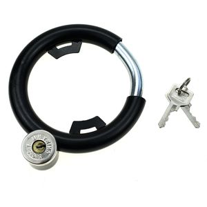 YH2004 Serrure de vélo en forme de fer à cheval unique 6*1200mm chaîne en acier avec serrure de <span class=keywords><strong>cadre</strong></span> de vélo noir sécurise la roue et le casque ensemble - Product Image 6