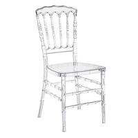 Chaise Napoléon de Style Moderne en Gros, Empilable en Résine PC Plastique Transparent pour Mariage, Hôtel, Événements Extérieurs, Utilisation Banquet