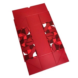 Customized <b>Foldable</b> Hard Leather Velvet Fabric Gift Magnetic Sealing Cover <b>Box</b> Fashion Festival Luxury Storage Packaging <b>Box</b> - Product Image 2