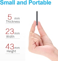 Mini enregistreur audio portable Petit appareil sonore vocal avec prise en charge du format MP3 et WAV pour l'enregistrement