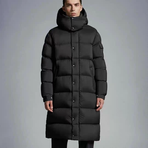 Veste d'<span class=keywords><strong>hiver</strong></span> rembourrée en duvet pour <span class=keywords><strong>homme</strong></span>, imperméable, <span class=keywords><strong>grande</strong></span> <span class=keywords><strong>taille</strong></span>, unisexe, épaisse, style long, brillante, pour l'extérieur, vente en gros - Product Image 4
