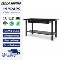 Station de travail tout métal en acier, supportée par OEM, 3 tiroirs verrouillables, étagère inférieure, taille personnalisable disponible, 200 kg