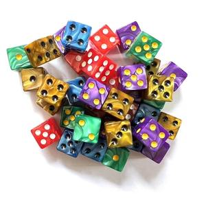 מפעל מותאם אישית קוביות תבנית פנינה אקרילית 16mm18 מ "מ שש בש אביזרים לקוביות שחמט חתיכות שחמט - Product Image 6