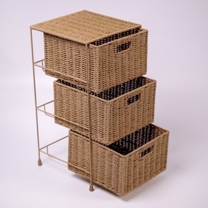 Набор из 3 плетеных корзин ручной работы из натурального ротанга: экологичные, многофункциональные, для хранения, мягкие, прямоугольные, для декора дома и организации офиса - Product Image 5