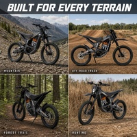 Nouvelle conception, moto électrique tout-terrain 6000W 72V, autonomie de 120 km, capacité de charge lourde, pour usage professionnel, prix de gros