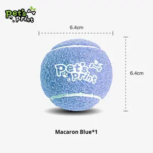 Dayanıklı Silikon Evcil Hayvan Tenis Topu Oyuncakları Hediye Özel Logo Promosyonu Ses Çıkaran Köpek Tenis Topları Eğitim İçin - Product Image 6