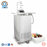 Machine à faire fondre le chocolat SH QDMECH, machine à tempérer le chocolat durable avec table vibrante
