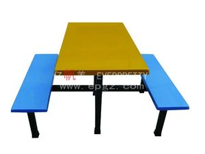 Set di Tavoli e Sedie in Metallo Durevole <span class=keywords><strong>per</strong></span> Ristoranti, Arredamento <span class=keywords><strong>per</strong></span> Esterni, Mensa Scolastica, Design Colorato <span class=keywords><strong>per</strong></span> una Cena Confortevole - Product Image 3