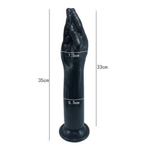 Süper büyük gerçekçi 100% su geçirmez silikon TPE yumruk yapay penis g-spot vajinal mastürbasyon seks oyuncakları için vantuz ile Anal Plug - Product Image 3