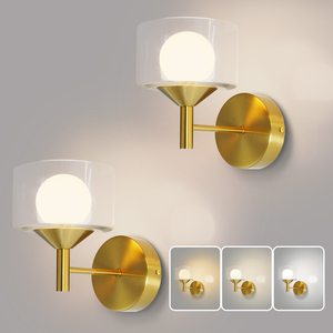 Nordic American Creative Glass <b>Wall</b> Lamp Indoor <b>Wall</b> <b>Sconce</b> Bathroom Vanity Light for Living Room Bedroom Corridor Aisle Hotel - Product Image 3