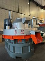 Machine à granulés de bois modèle 850 avec moteur à aimant permanent pour sciure de bois, coques de riz, biomasse, paille, herbe et déchets biologiques