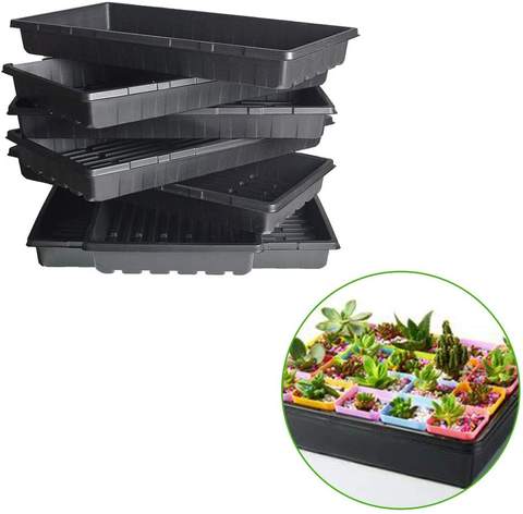 Plastic Nursery Hydroponic Polystyrene Heavy Duty Flat Seeding 1020 Microgreens Trays