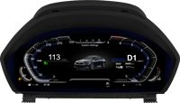Speedometer Digital, instrumen dasbor LCD cocok untuk BMW3Series F30/F31 GT-F34/F35 & BMW 4seri M4/F32/F33/F36 2013-2020