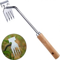 Outil de désherbage manuel en acier inoxydable pour jardin, extracteur de racines