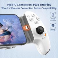 Controlador Móvil con Cable AB01 para Switch/iOS/Android/PC, Gamepad Inalámbrico con Joysticks y Gatillos con Efecto Hall, Ventilador de Refrigeración, Tecla Macro