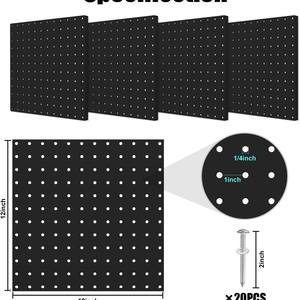 <span class=keywords><strong>Panel</strong></span> de Almacenamiento <span class=keywords><strong>Perforado</strong></span> Grande de Acero al Carbono Resistente con Recubrimiento en Polvo, Colores Personalizables, para Garaje - Product Image 6