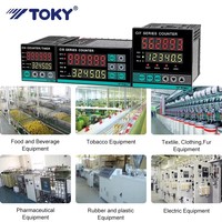 Compteur numérique de longueur de tissu avec affichage du temps par impulsions, affichage LED à 6 chiffres et mémoire de données de 10 ans