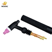 Torche de soudage TIG WP12 500A refroidie à l'eau avec tête rigide, pistolet de soudage à l'arc à l'argon robuste, pièce de rechange pour soudeur industriel