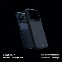 Coque Laudtec Soft-Touch Finish, Housse Vibrante Magnétique Antichoc Étanche Résistante aux Chutes pour iPhone 17 Pro Max orange