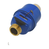 KAIFENG Best-Sale Vertical Volumetric Water Meter Full Brass IP68 OEM Cold Water Meter Household R200 DN25