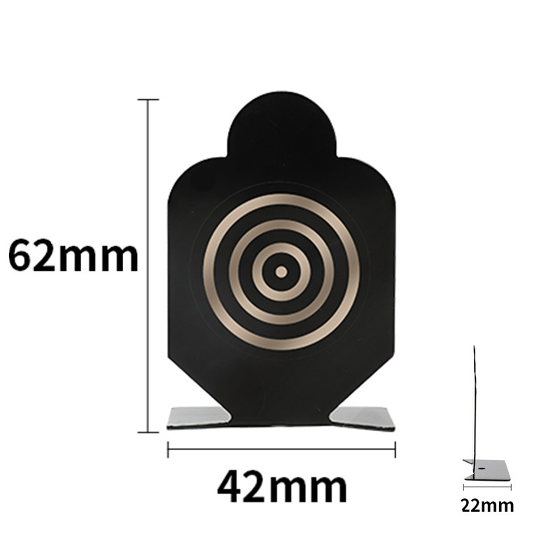 Metal miniature steel target with bullseye [Single Pack]